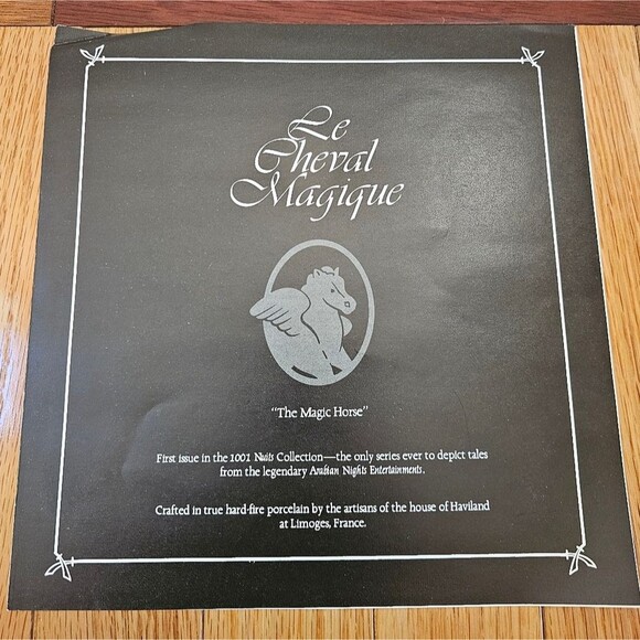 Haviland Limoges The Magic Horse Plate by Liliane Tellier 1979 Box & COA - Picture 8 of 8